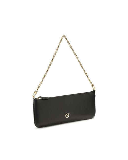 Pinko Black Calf Leather Bos Taurus Wallet