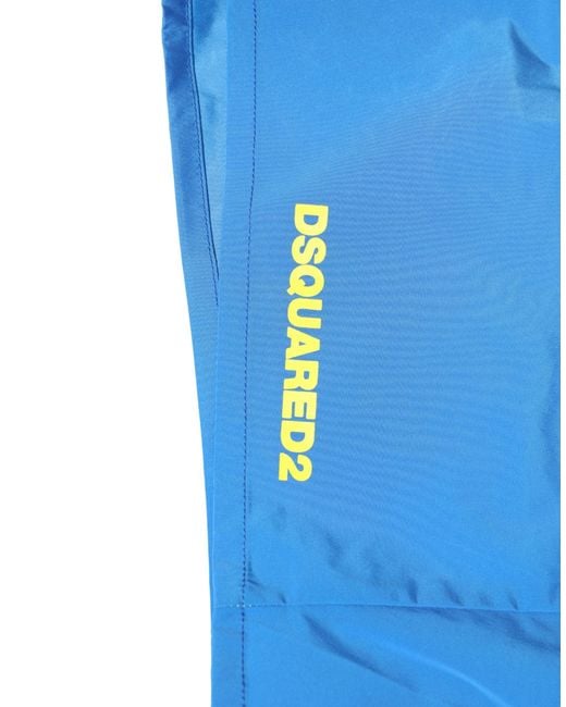DSquared² Blue Yellow Floral Boxer Shorts Beachwear Swimwear for men