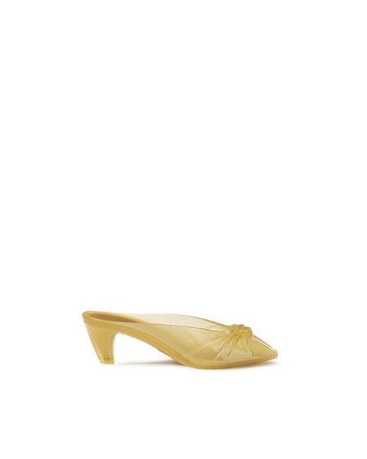 Chloé Yellow Beige Rubber Mules