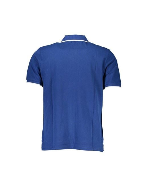 North Sails Blue Cotton Polo Shirt for men