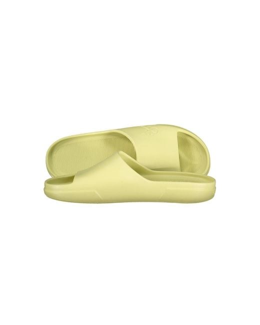 Calvin Klein Yellow Polyurethane Men Slipper for men