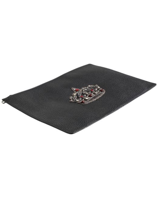 Dolce & Gabbana Black Clutches for men