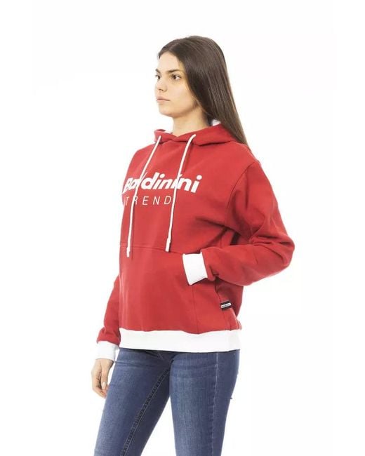 Baldinini Red Cotton Sweater