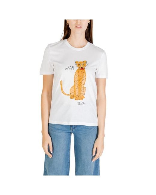 ONLY White Organic Cotton T