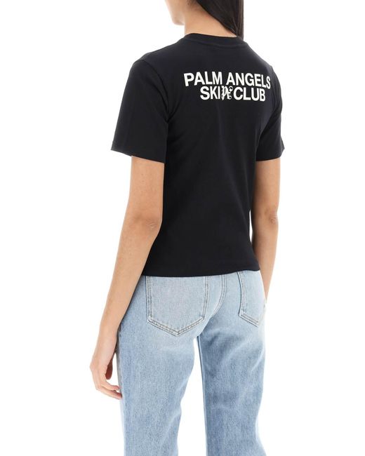 Palm Angels Black Ski Club T-shirt
