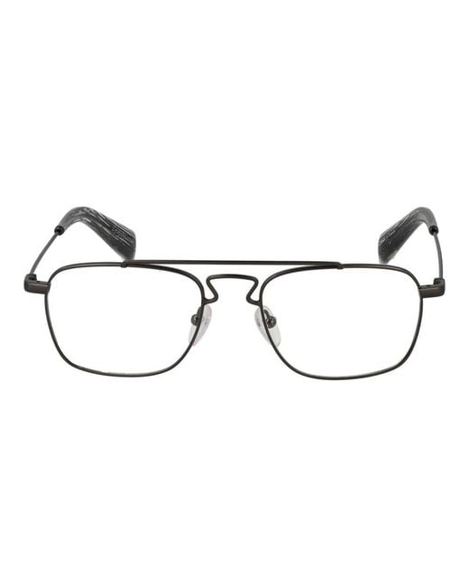 Yohji Yamamoto Brown Metal Glasses (Frames) for men