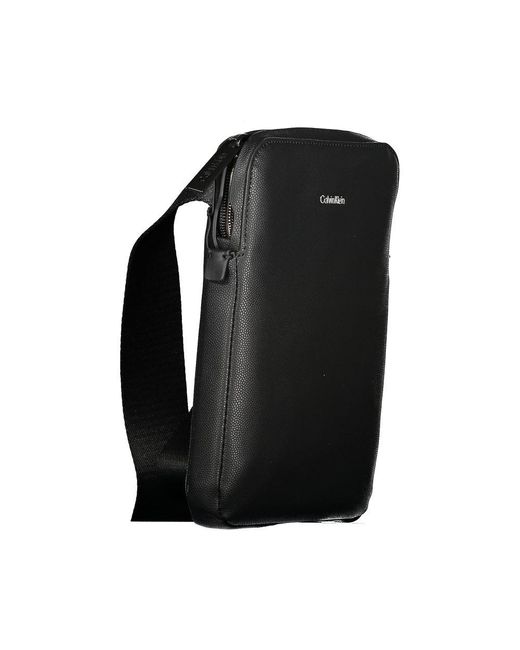Calvin Klein Black Polyester Men Shoulder Bag for men