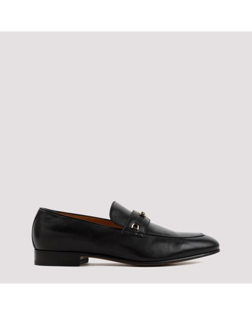 Gucci Black Nappa Leather Loafers for men
