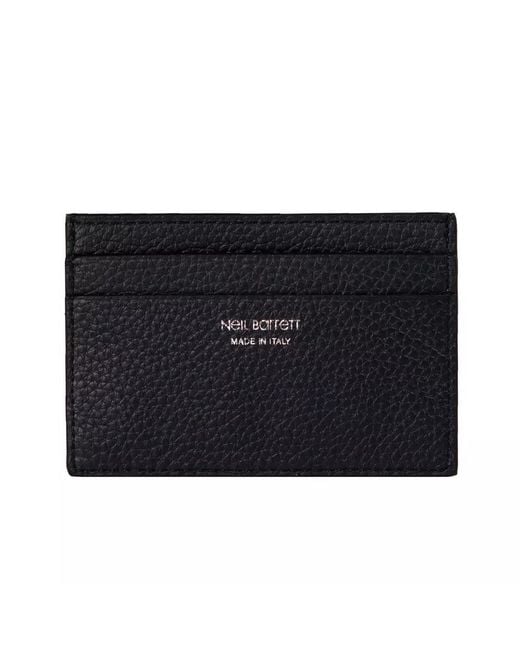Neil Barrett Black Leather Wallet for men