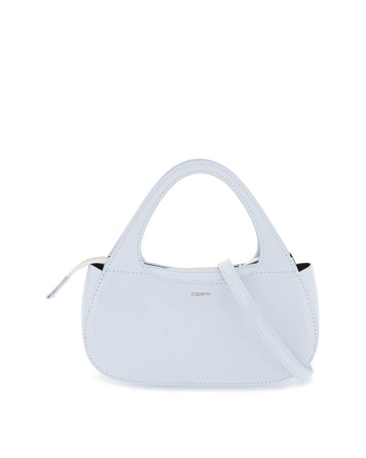 Coperni White Swipe Micro Baguette Bag