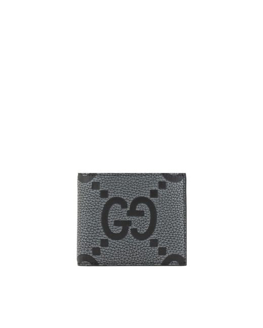 Gucci Gray GG Jumbo Wallet for men