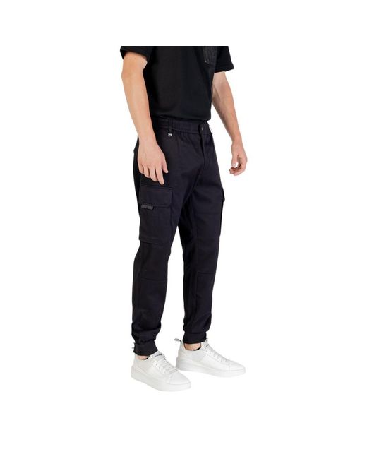Antony Morato Black Viscose Casual Pants for men