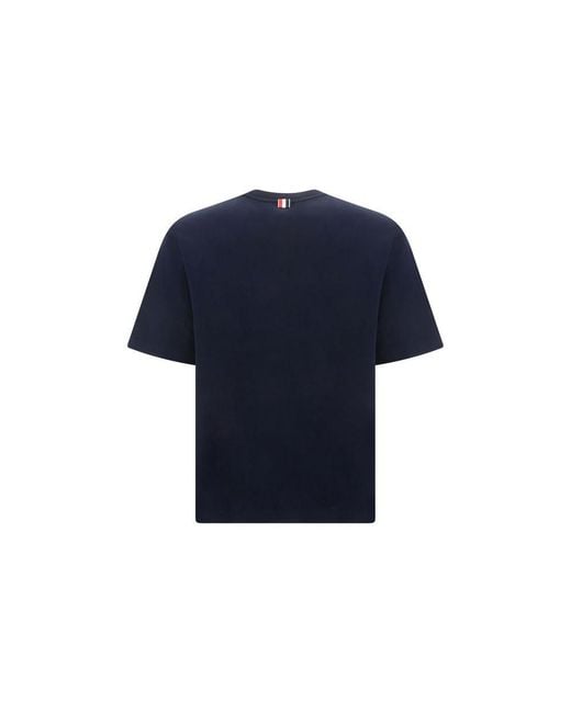 Thom Browne Blue Cotton T for men