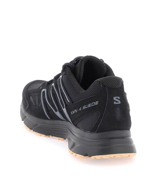 Salomon Black X Mission 4 Suede Sneakers for men