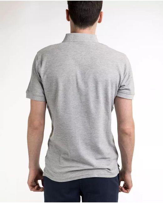 Yes Zee Sophisticated Gray Cotton Polo For Men for men