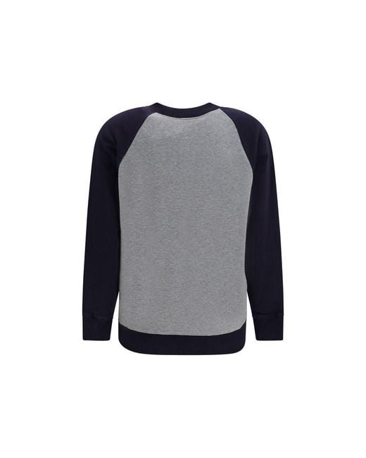 Miu Miu Blue Multicolor Cotton Sweatshirt