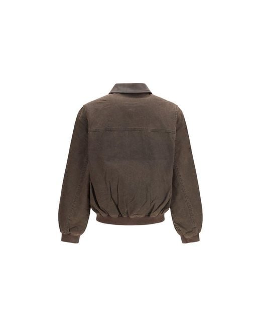 Represent Brown Cotton Bomber for men