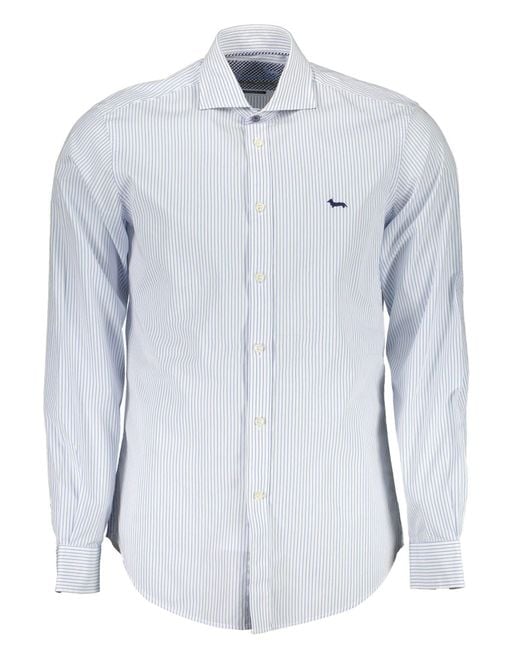 Harmont & Blaine Blue Elegant Light Narrow Fit Shirt for men