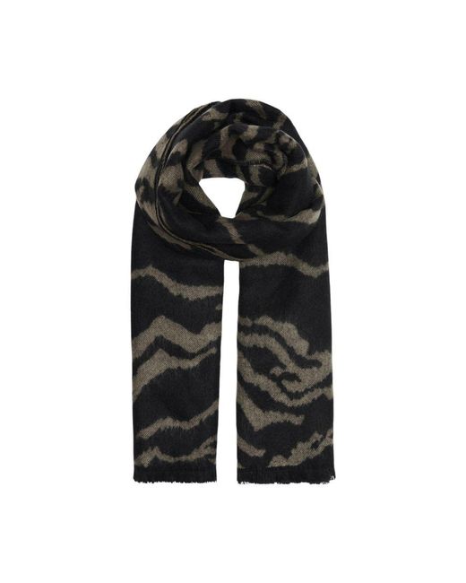 ONLY Black Beige Acrylic Scarf