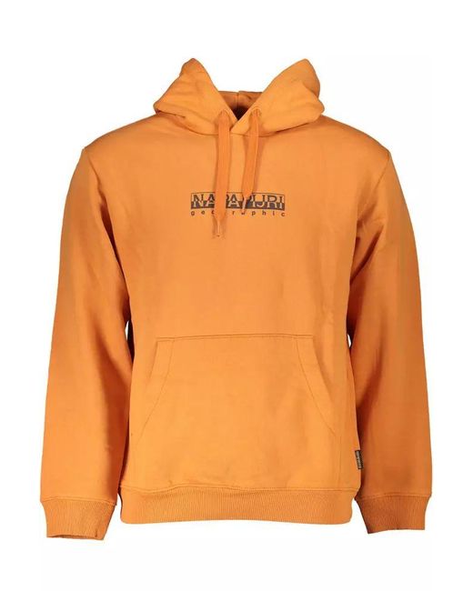 Napapijri Orange Cotton Sweater for men