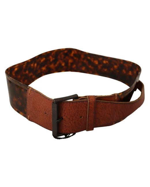 Ermanno Scervino Black Elevate Your Style With A Classic Leather Belt