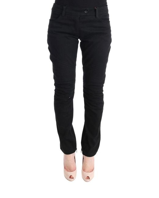 Ermanno Scervino Black Casual Pants Sig30305