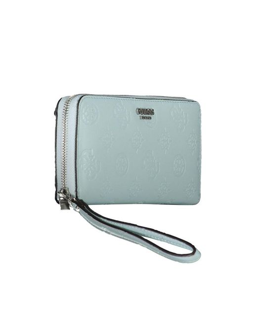Guess Blue Polyethylene Wallet