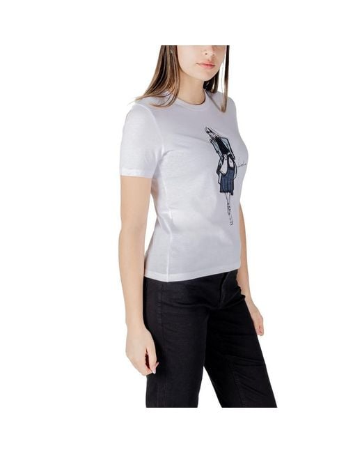 ONLY Blue Organic Cotton T-Shirt