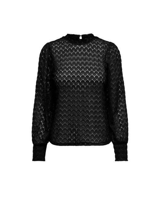 Jacqueline De Yong Black Polyester Tops & T
