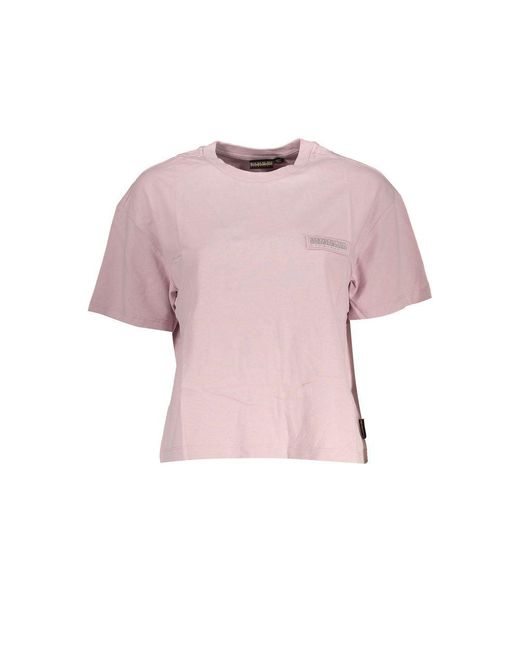 Napapijri Pink Cotton Tops & T-shirt