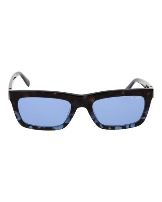 Guess Blue Acetate Sunglasses for men