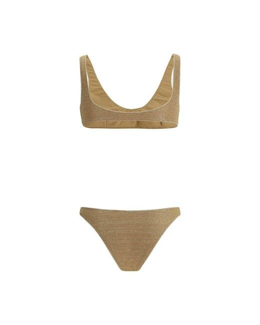 Oseree White Lumiere Sporty Swimsuit