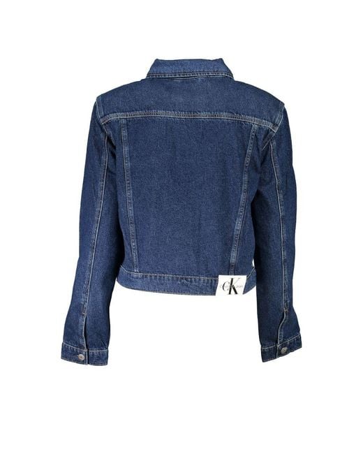 Calvin Klein Blue Chic Long Sleeved Denim Jacket