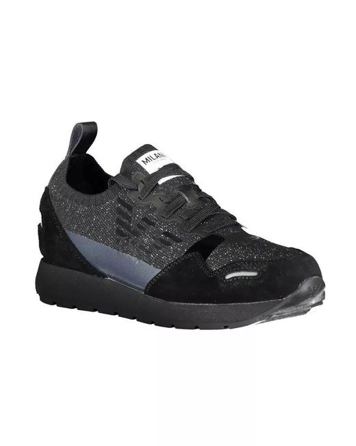 Emporio Armani Black Polyester Sneaker