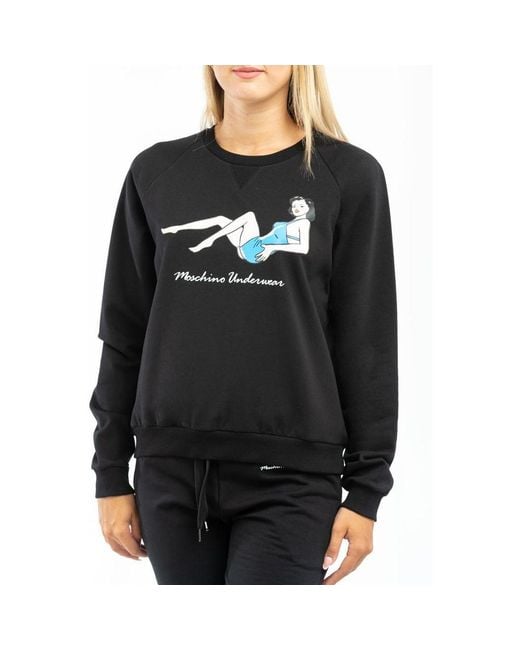 Moschino Black Cotton Sweatshirt
