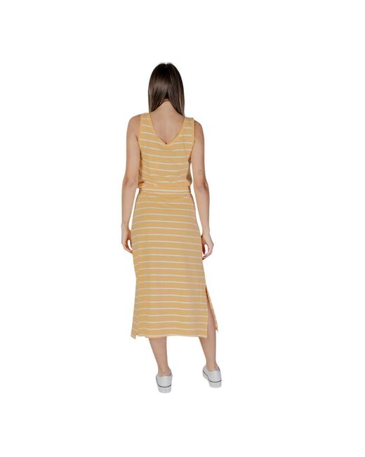 B.Young Natural Bicolor Cotton Long Dress