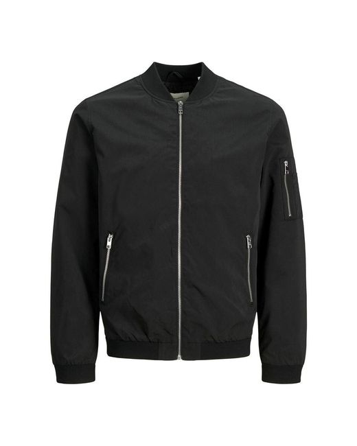 Jack & Jones Black Bomber Jackets for men
