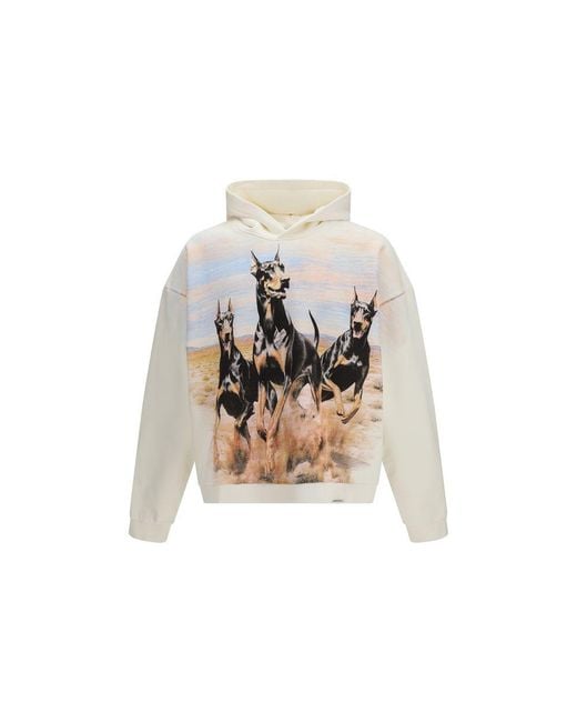 Represent White Cotton Sweatshirt for men