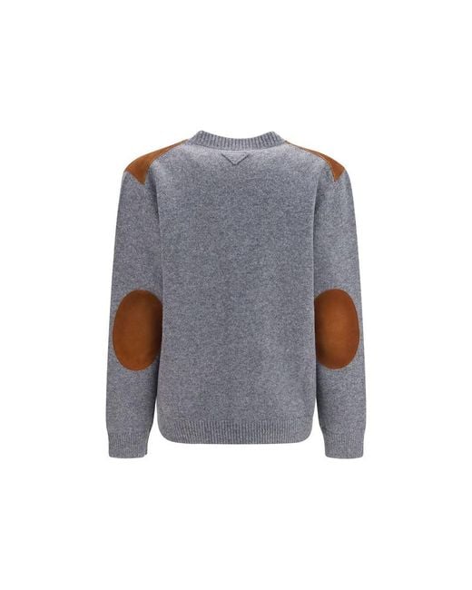 Prada Brown Multicolor Wool Oves Aries Cardigan
