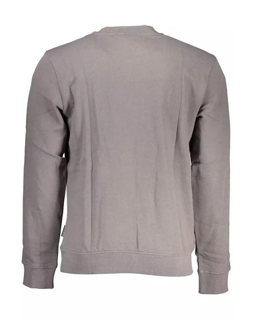 Napapijri Gray Cotton Sweater for men