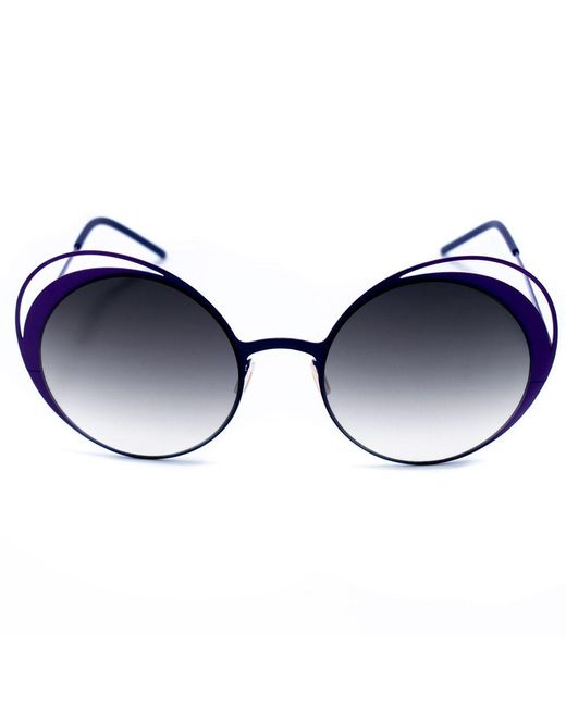 Italia Independent Blue Purple Metal Sunglasses