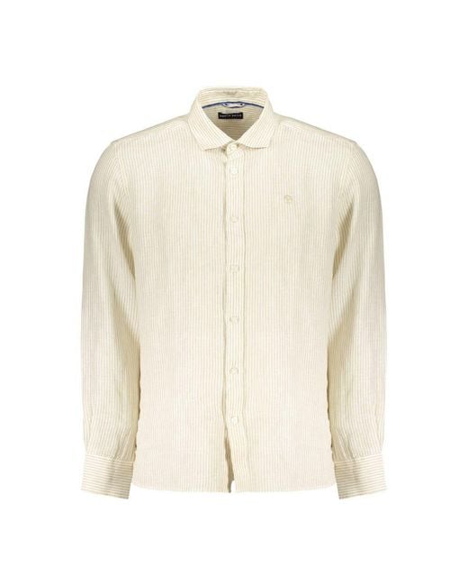 North Sails Natural Beige Linen Men's Shirt for men
