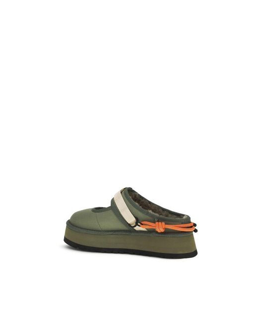 Ugg Green Bicolor Polyester Mules