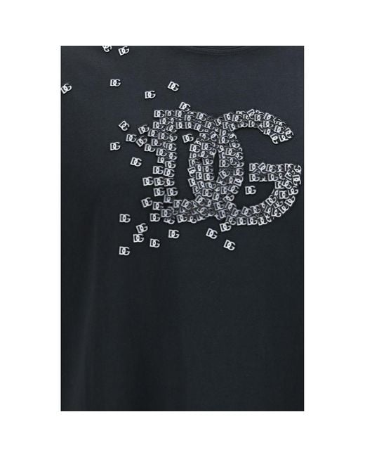 Dolce & Gabbana Black Cotton T for men