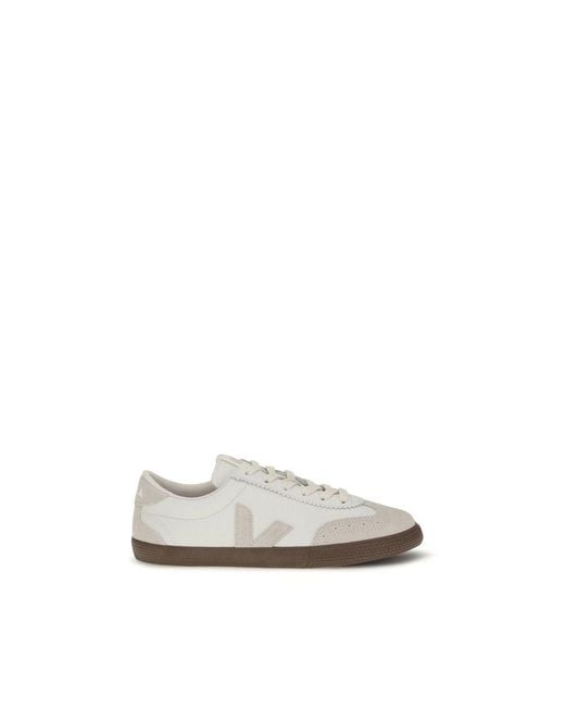 Veja White Calf Leather Bos Taurus Sneakers