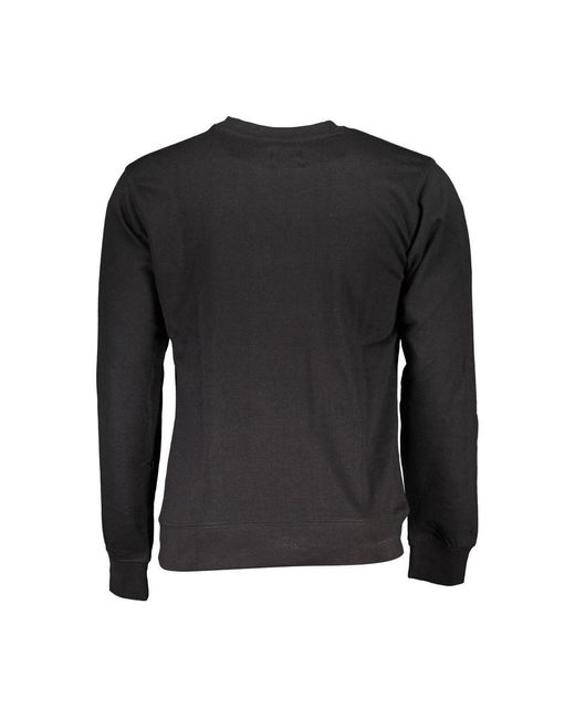 Gianmarco Venturi Black Cotton Sweatshirt for men