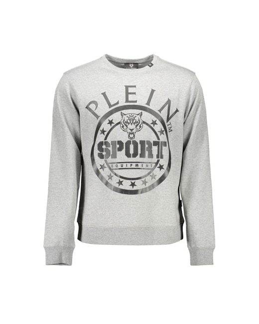 Philipp Plein Gray Grigio Cotton Sweatshirt for men