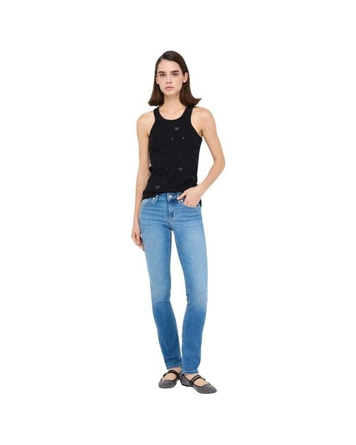 Liu Jo Light Blue Cotton Skinny Jeans