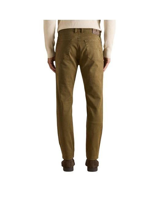 Jeckerson Green Brown Cotton Skinny Jeans for men