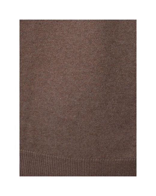 Kangra Brown Wool Sweater for men